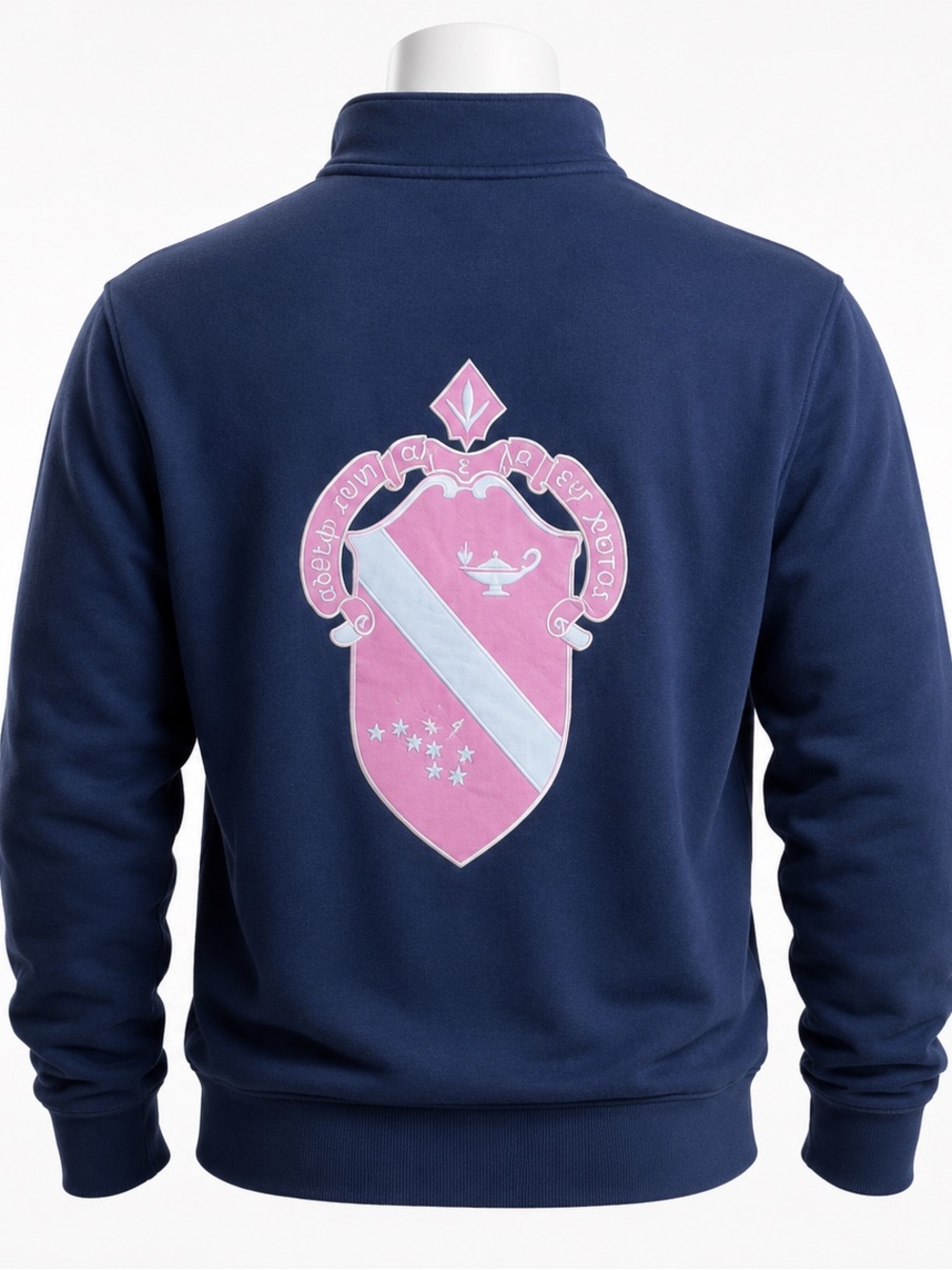 Alpha Phi ΑΦ Navy Quarter Zip Pullover Sweatshirt Women's Medium Sorority